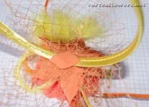 Вуалетка з трояндою - Помаранчевий настрій, Vortex Flowers настрій