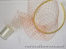 Вуалетка з трояндою - Помаранчевий настрій, Vortex Flowers vortex