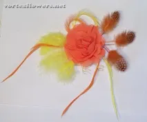 Вуалетка з трояндою - Помаранчевий настрій, Vortex Flowers вуалетка