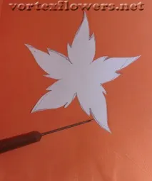 Вуалетка з трояндою - Помаранчевий настрій, Vortex Flowers трояндою