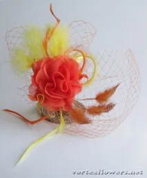 Вуалетка з трояндою - Помаранчевий настрій, Vortex Flowers vortex