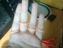 Як в’язати кіску на руках з ниток. руках
