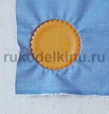 Гарне покривало з клаптиків нитку