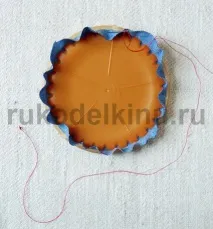 Гарне покривало з клаптиків нитку