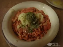 Рецепт Курячі котлети з гарніром із сухої смаженої вермішелі. рецепт