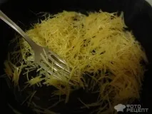 Рецепт Курячі котлети з гарніром із сухої смаженої вермішелі. гарніром