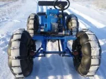 Саморобний снігохід із мотоблоку своїми руками руками