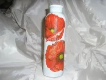 Вазочка Маки в техніці декупаж маки