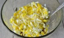 Закусочний торт із коржів для Наполеона з рибною консервою закусочний