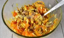 Закусочний торт із коржів для Наполеона з рибною консервою закусочний