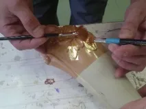 Позолота поталею декору ПВХ позолота