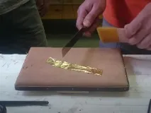 Позолота поталею декору ПВХ поталь