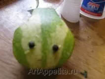 Черепаха з кавуна рецепт фруктовий салатмайстер-клас фото, ArtAppetite рецепт