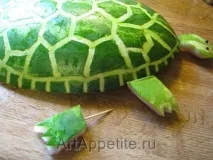 Черепаха з кавуна рецепт фруктовий салатмайстер-клас фото, ArtAppetite рецепт