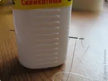 МК виготовлення сніговика з ниток. виготовлення