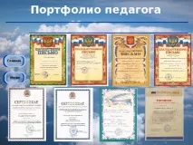Презентація на тему - Портфоліо педагога - всім вчителям, презентації тему