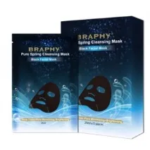 Тканинна маска для обличчя BRAPHY Pure Spring Cleansing mask - «Маска з Тайваню виявилася кращою ніж з тканинна
