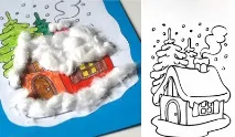 Аплікація зима аплікація