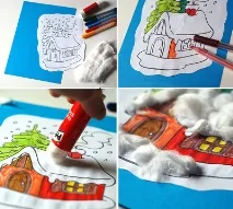 Аплікація зима аплікація