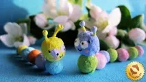 Гусениця з вати своїми руками руками