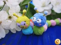Гусениця з вати своїми руками гусениця
