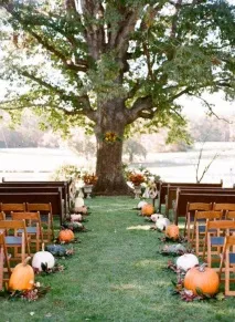 Креативний весільний декор гарбузами - TopWedding можна