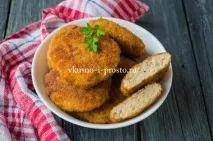 Курячі котлети з капустою та часником - Смачно та просто котлети
