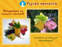 Натюрморт з осіннім листям три майстер-класи для дітей дітей