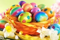 Вітання з Великоднем картинки, вірші, листівки, Діти та онуки великоднем