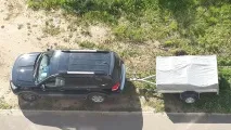 Причіп МЗСА 817702 для перевезення вантажів та для використання як будиночок у подорожах та на причіп