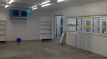 Теплоізоляція холодильних камер, ізоляція стін, стелі, Теплоізоляція напиленням пінополіуретаном стелі