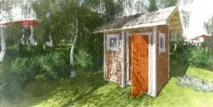 Душ-туалет для дачі пластикові кабіни та будиночки з інших матеріалів будиночки