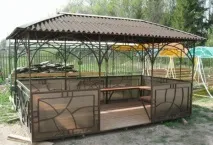 Як зробити садову альтанку з полікарбонату своїми руками полікарбонату