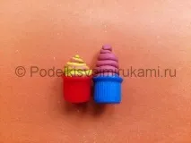 Як зліпити кекси із пластиліну зліпити