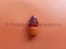Як зліпити кекси із пластиліну кекси