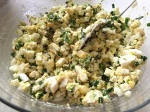 Куліб’яка з яйцем і зеленою цибулею, Марусина скарбничка рецептів яйцем