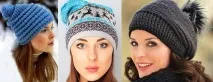Модні трикотажні шапки осінь-зима 2016-2017 – фото ідеї трикотажні
