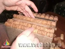 Подарункова скринька з винних пробок, Хрестик хрестик