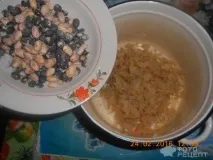 Рецепт Борщ український, по-закарпатськи, з квашеною капустою та квасолею рецепт