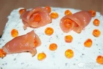 Торт закусочний, рибний з тостового хліба. рибний