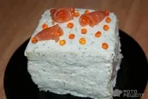 Торт закусочний, рибний з тостового хліба. закусочний
