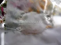 Тонування вишивки стрічками вишивки
