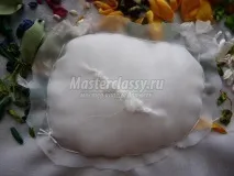Тонування вишивки стрічками вишивки