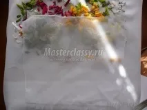 Тонування вишивки стрічками вишивки стрічками