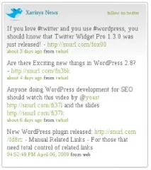 8 Wordpress-плагінів для Twitter, Блог Дяді Яші twitter