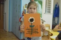 «Соняшник». Ліплення із пластиліну з використанням природних матеріалів використанням