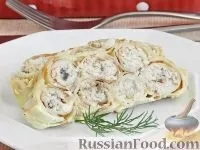 Млинці, Млинці з грибами, рецепти з фото на 31 рецепт фото
