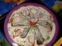 Кіш з картоплею та шпротами (покроковий рецепт з фото) покроковий