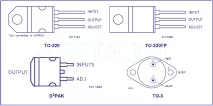 LM317 регульований стабілізатор напруги та струму регульований
