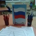 Майстер-клас «Український прапор із рису та сочевиці» прапор